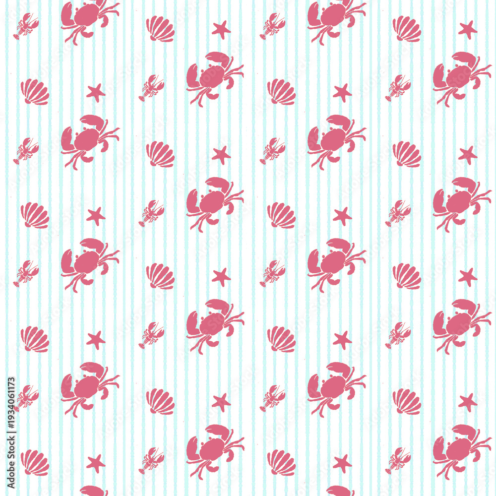 Fototapeta premium Crab Pattern 