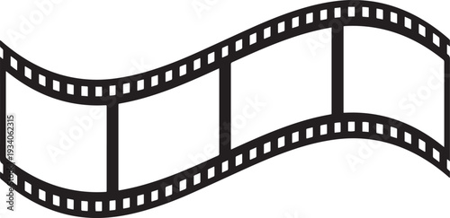 Cinema film strips reel templates. retro film strip frame element isolated on transparent background. video or movie film vintage analog cinema, photograph camera. abstract vector illustration