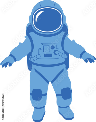 Child Astronaut Vector Illustration Art