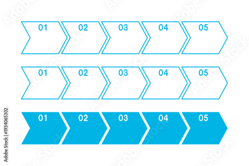 インフォグラフィックの素材として使えるフローチャート
