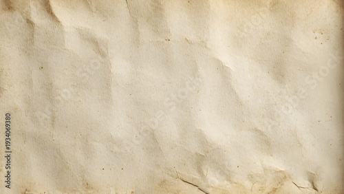 Vintage Crumpled Paper Texture Background With Old Creases. 