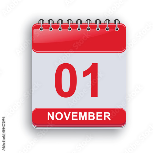 November First Daily Calendar Template Printable Planner Design