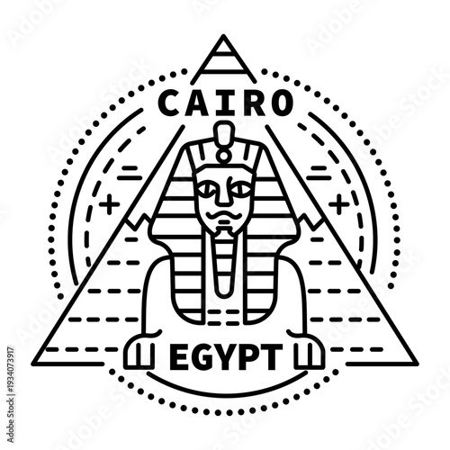 A line style icon showing cairo