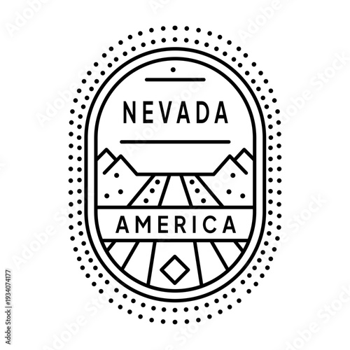 Free Download A line style icon showing nevada - GFXLoad