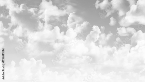 Storm Clouds Background.  Cumulus clouds as a background in black and white.
