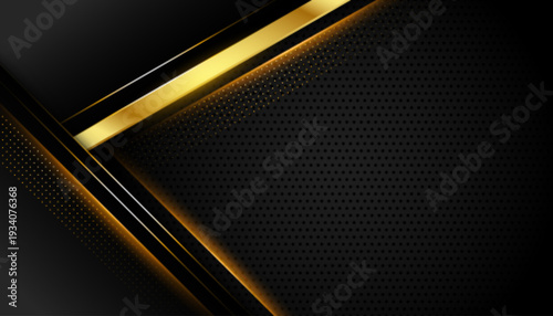 geometric dark background with golden lines shapes