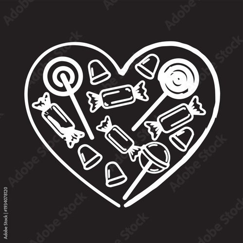 Heart Shaped Medical Icon Illustration Featuring Health Care Items.