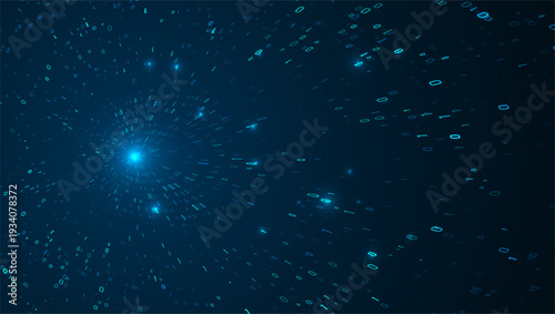 Abstract big data visualization. Big data code representation. Graphic concept for your design