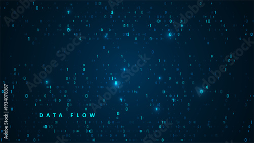 Abstract big data visualization. Big data code representation. Graphic concept for your design