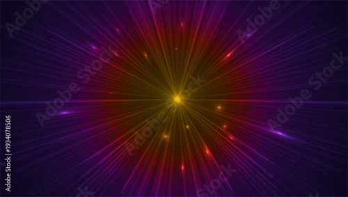 Glowing lights effects, abstract magic Illustration. Graphic concept for your design