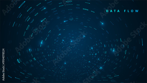 Abstract big data visualization. Big data code representation. Graphic concept for your design