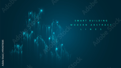 Wallpaper Mural Smart building concept design for city illustration. Graphic concept for your design. Torontodigital.ca