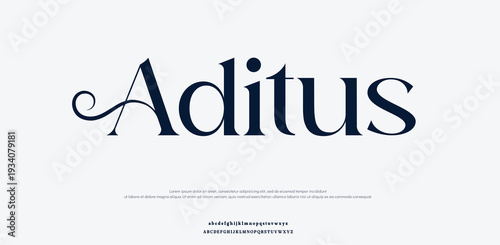 Aditus logo design with elegant typography and minimalist style