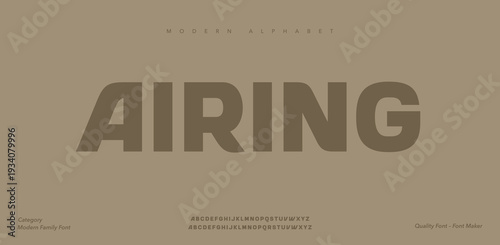 Brown album cover with the word AIRING in large letters