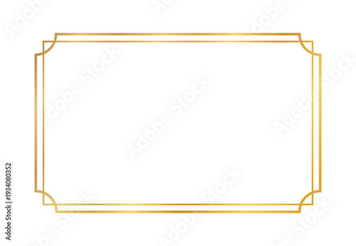 Luxury gold decorative frame