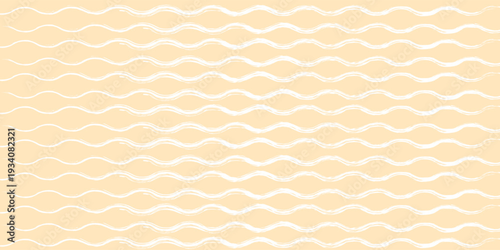 Fototapeta premium Hand drawn watercolor sea with grunge curly lines. Simple girly pattern. Baby striped backdrop.