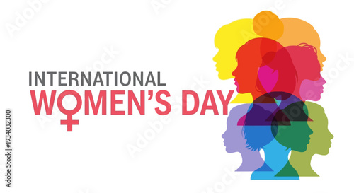 International Women's Day with Diverse Female Silhouettes: Unity, Empowerment, and Celebration