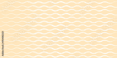 Hand drawn watercolor sea with grunge curly lines. Simple girly pattern. Baby striped backdrop.
