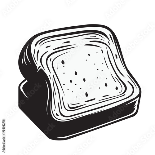 vector illustration of a toast