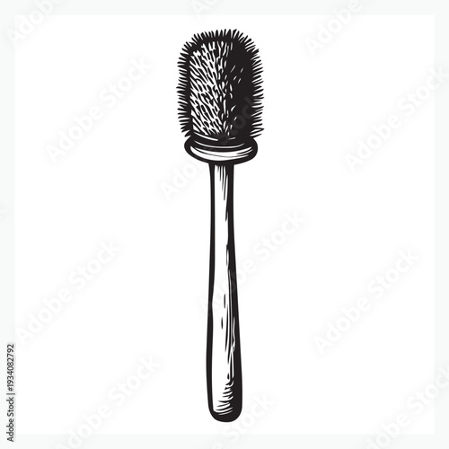 toilet brush isolated on white background