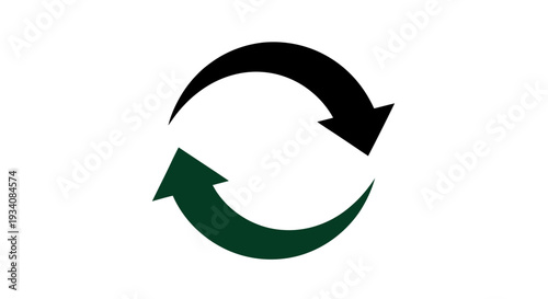 A Circular Motion Graphic: An Arrow Cycle Indicating Process, Recycling, and Renewal
