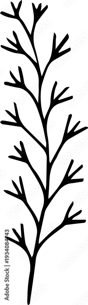 Obraz premium Hand drawing floral element design