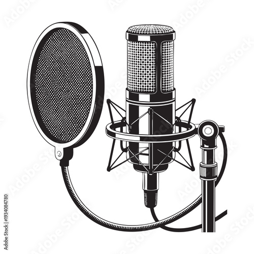 Recording microphone Print