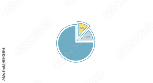 A visual representation of data analysis showcasing percentages and statistical insights effectively