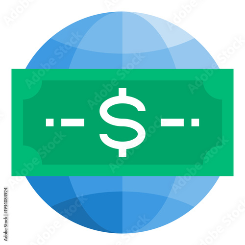 Global Finance and Currency Icon