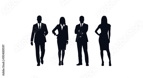 Collection of diverse human head silhouettes showcasing various hairstyles and profiles, representing different genders and ages.