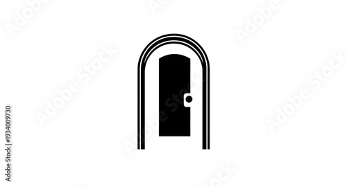 door, entrance, gateway, doorway, portal, frame, threshold, entryway, access, building, home, house, facade, architecture, design, vector, icon, symbol, illustration, isolated, white, minimal, simple,