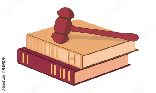 Judge's gavel and law book