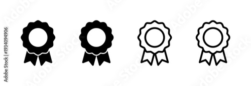 Badge icon vector illustration. Awards icon vector. Achieve sign and symbols. Stamp