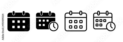 Calendar icon vector illustration. Calender sign and symbol. Schedule icon symbol