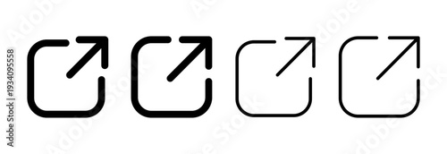 External link icon vector illustration. link sign and symbol. hyperlink symbol