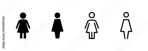 Female icon vector illustration. woman sign and symbol