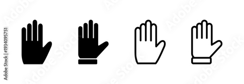 Hand icon vector illustration. hand sign and symbol. hand gesture