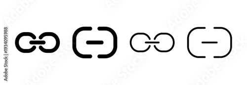 Link icon vector illustration. Hyperlink chain sign and symbol