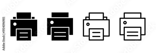 Print icon vector illustration. printer sign and symbol