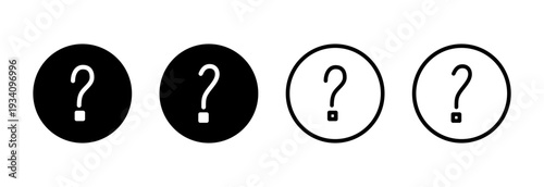 Question icon vector illustration. question mark sign and symbol