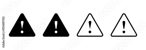 Danger icon vector illustration. attention sign and symbol. Hazard warning attention sign
