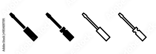 Screwdriver icon vector illustration. tools sign and symbol