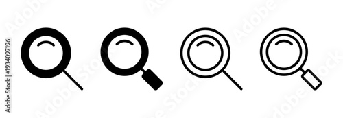 Search icon vector illustration. search magnifying glass sign and symbol