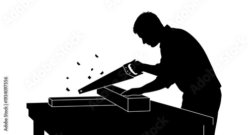 Man Using Hammer to Break Object.