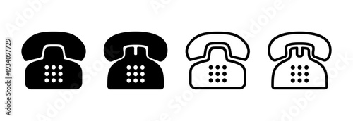 Telephone icon vector illustration. phone sign and symbol