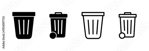 Trash icon vector illustration. trash can icon. delete sign and symbol.