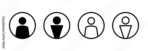 User Icon vector illustration. person sign and symbol. people icon.