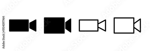 Video icon vector illustration. video camera sign and symbol. movie sign. cinema