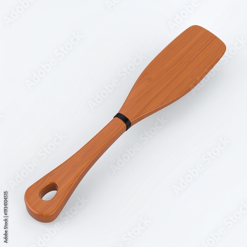 Wooden cooking spoon isolated on white background kitchen utensil tool baking woodenware