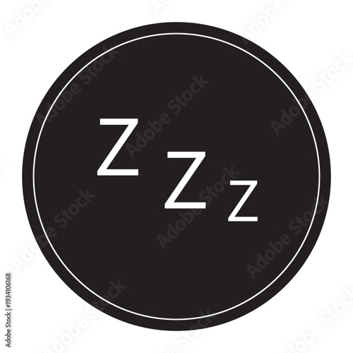 Sleep zzzz doodle symbol